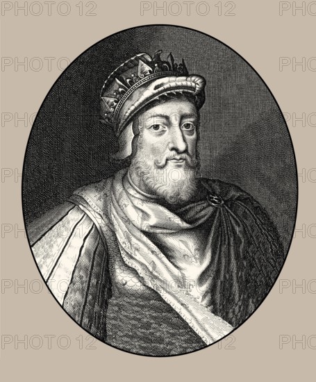 Childebert I, c. 496-558, a Frankish King of the Merovingian dynasty, King of Paris and Orléans,