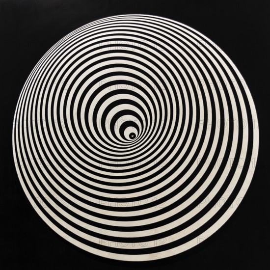 Circular Dynamiks 6s, Marina Apollonio, 1968, Kunsthal with temporary exhibition 100 Years of