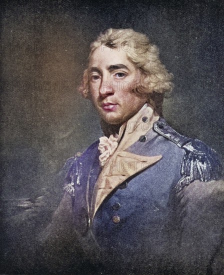Thomas Graham, Lord Lynedoch, 1748-1843, British General. From a mezzotint after the painting by J.