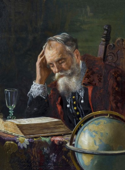 Vasco da Gama, c. 1460s – 1524, Portuguese explorer, digitally edited according to a painting by