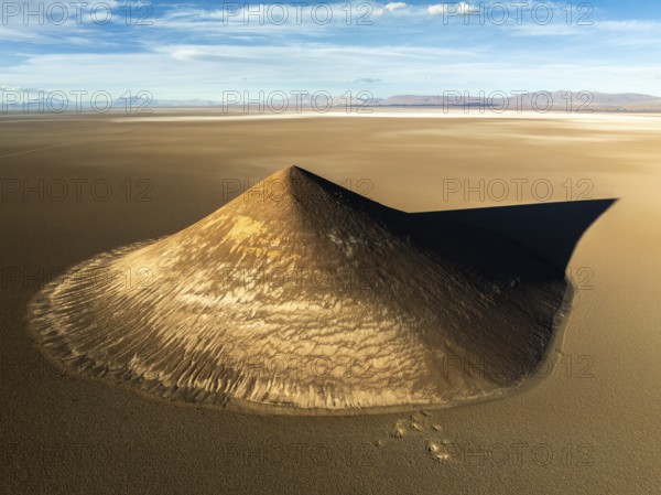 From above, this aerial shot captures the stunning Cono de Arita, a natural volcanic cone located
