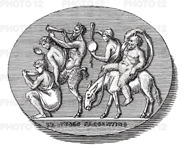 Antique gemstone relating to a carnival song or canto carnascialesco, Florence, late fifteenth