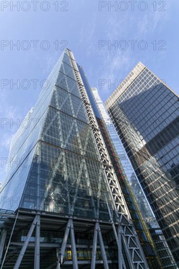 Leadenhall Building, The Cheesegrater commercial skyscraper building, City of London, England, UK