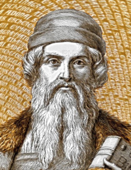 Johannes Gensfleisch zur Laden zum Gutenberg, ca 1400, 1468, inventor of printing with movable