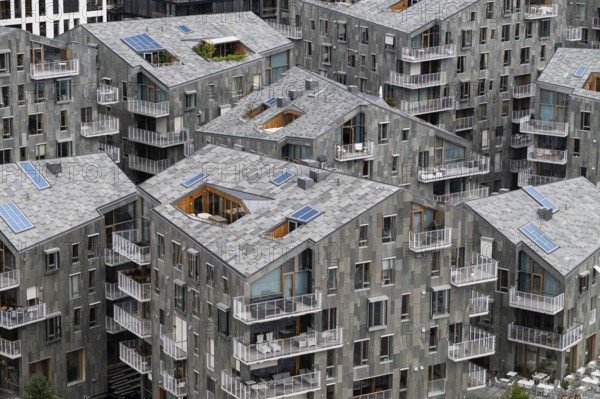 Vannkunsten residential project, designed by Vandkunsten Architects, Bjørvika old port area,