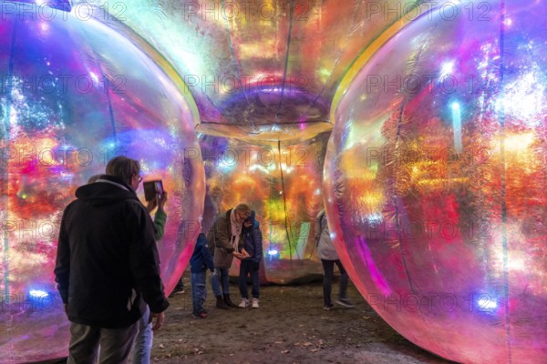 The 10th Essen Light Festival, in the city centre, second largest light art festival in Germany,