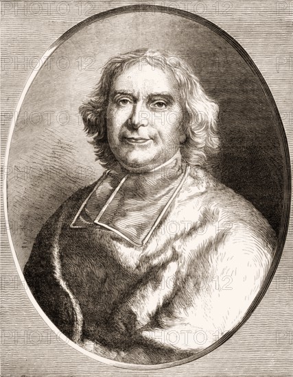André-Hercule de Fleury, Bishop of Fréjus, 1653-1743, a French cardinal who served as the chief