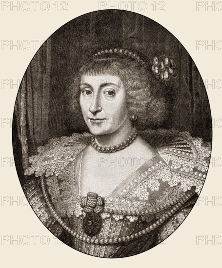 Elizabeth Stuart, the Winter Queen, 1596 - 1662, as the wife of Frederick V, Elector Palatine,