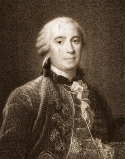 Georges Louis Marie Leclerc, Comte de Buffon, 1707 - 1788, a French scientist of the age of