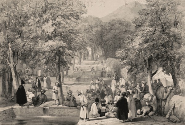The Garden of Emperor Zahir ad-Din Muhammad Babur, Kabul, Afghanistan, First Anglo-Afghan War,