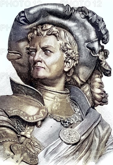Imperial knight Franz von Sickingen, 1481, 1523, leader of the Rhenish and Swabian knighthood,