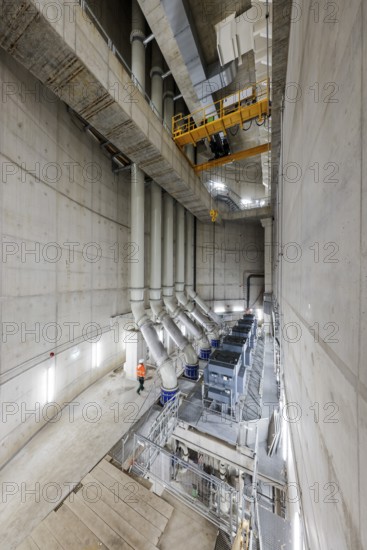 Oberhausen, Ruhr area, North Rhine-Westphalia, Germany - Emscher conversion, new Emscher AKE sewer,
