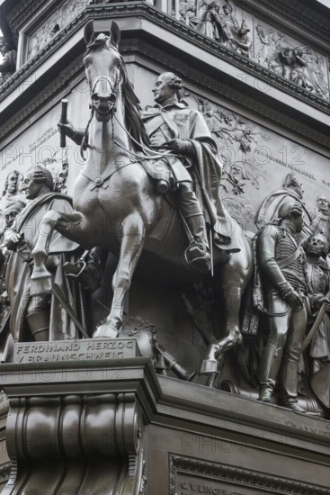 Historical equestrian statue of Frederick the Great at the Forum Fridericianum from 1839-1851, Duke