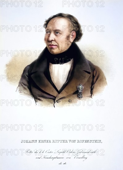Johann Nepomuk Ebner, Knight of Rofenstein since 1839, 8 May 1790, 8 July 1876, was an Austrian