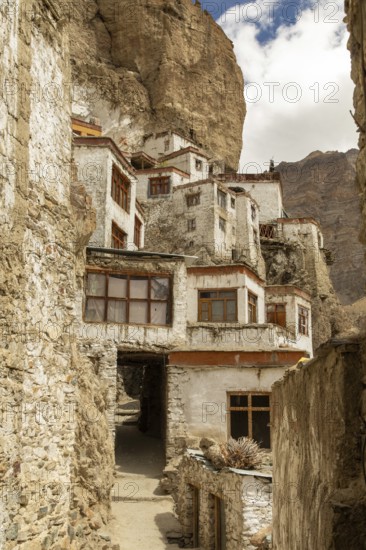 Phugtal Gompa, a stunning Buddhist monastery nestled in the cliffs of Ladakh's Zanskar region,