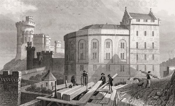 East End of the Bridewell and Jail Governor's House, Edinburgh, Scotland, 19th century, from Modern
