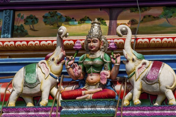 The Arul Mihu Navasakthi Vinayagar Hindu Temple, Victoria, Mahe, Republic of Seychelles, Indian