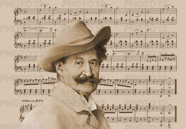 Johann Baptist Strauss II, 1825 – 1899, Austrian composer and violinist, 1879, digitally edited