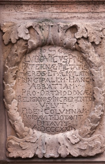 Louis the Pious, 778-840, also called the Fair, and the Debonaire, Abbey Castle Corvey in Hoexter,