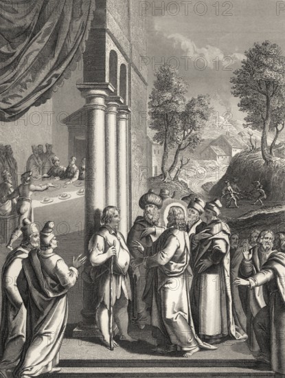 The Healing of a paralytic at Bethesda at the Lions' Gate, Jerusalem, New Testament, steel