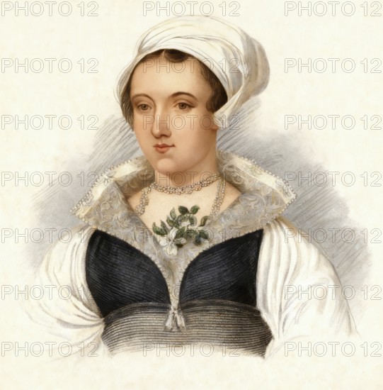 Lady Jane Grey, 1536 - 1554, briefly Queen of England, nicknamed Nine Days Queen or Queen of