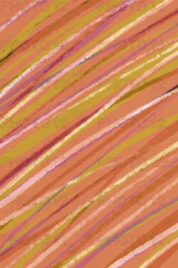 Abstract design featuring diagonal stripes in warm, earthy pastel tones. This vibrant pattern is