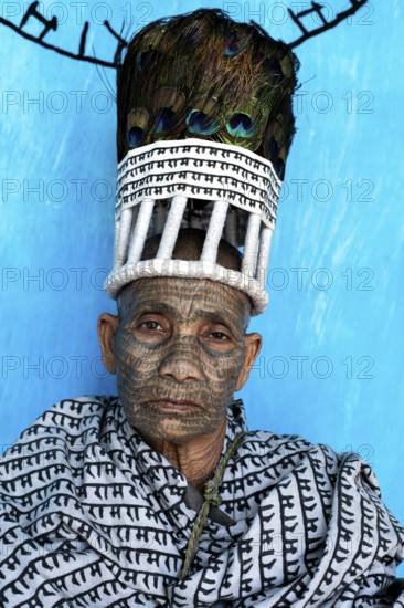 Portrait of a woman from the Ramnami caste (Chhattisgarh, India), As a sign of devotion, Ramnami