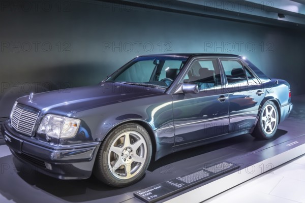 Porsche Museum Stuttgart-Zuffenhausen. Mercedes-Benz E 500 built in 1995, manufactured on behalf of
