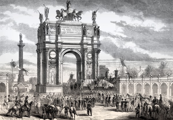 Inauguration of Boulevard du Prince-Eugène (now Boulevard Voltaire), Paris, France, December 7,