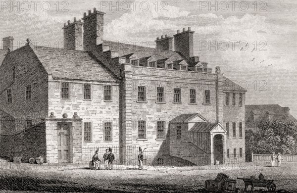 Edinburgh Castle, Governor's House, Edinburgh, Scotland, 19th century, Views in Edinburgh by J. & H