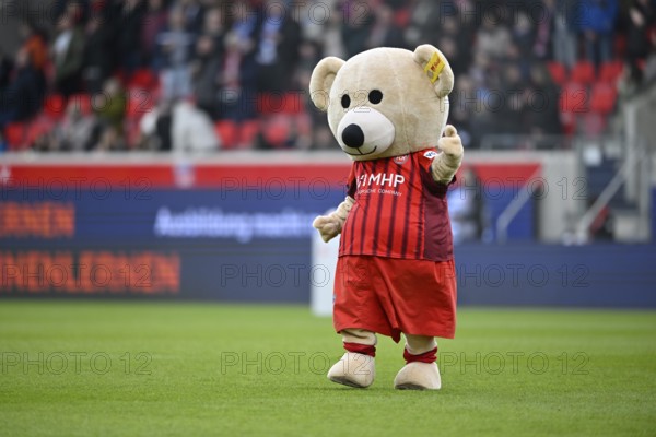Mascot Paule 1. FC Heidenheim 1846 FCH soccer Bundesliga, Voith-Arena, Heidenheim,