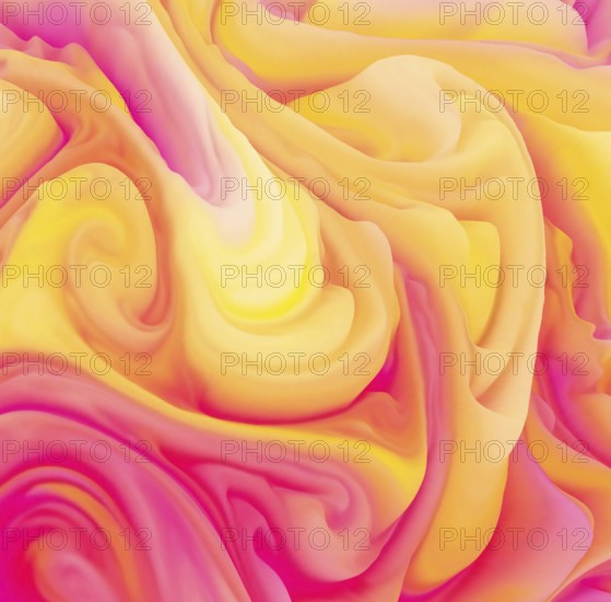 This illustration showcases dynamic bursts of pastel colors, blending smoothly in abstract swirls.
