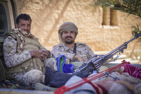 In Seiyun, Yemen on January 04, 2026, soldiers of the Yemeni Armed Forces take full control of the