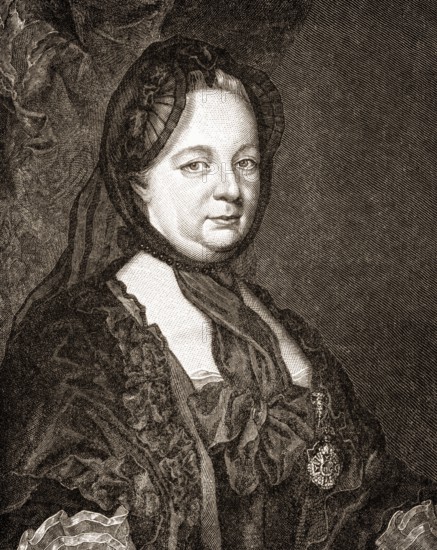 Maria Theresa of Austria, 1717 - 1780, Archduchess of Austria and Queen of Hungary, Croatia and