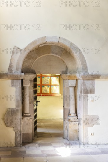 Benedictine monastery Bursfeld on the Weser near Hannoversch Münden. Bursfelde Monastery is a