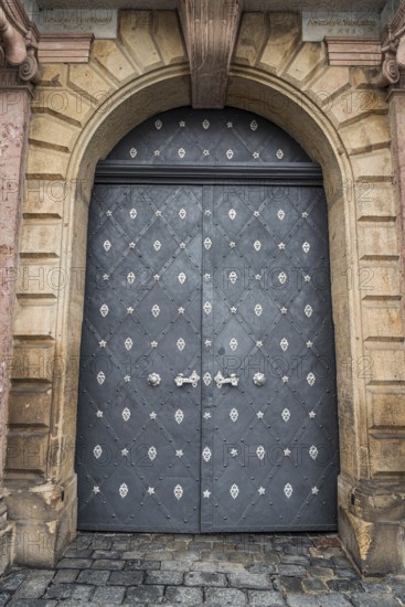 Ornate old door at Prague Castle, Old Town, historical, history, craftsmanship, architecture,