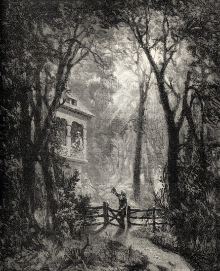 Scene from Die schöne Nacht, The beautiful night, a love poem by Johann Wolfgang von Goethe