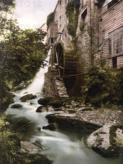 Mühle, East Lyn, Lynton und Lynmouth, England / Mill, Lynton and Lynmouth, England, Historic,