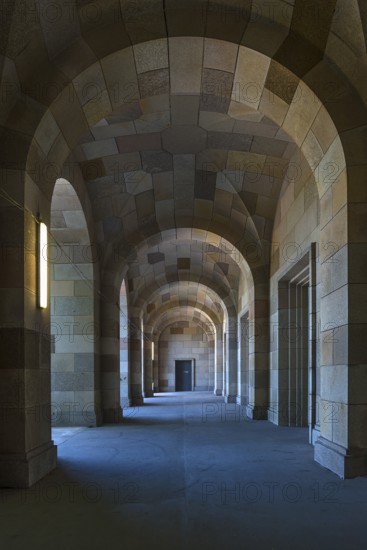 Arcade of the Congress Hall, unfinished National Socialist monumental building on the Nazi Party