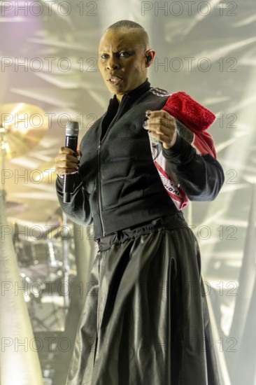Deborah Anne Dyer aka Skin, singer of Skunk Anansie, live at the Columbiahalle in Berlin on