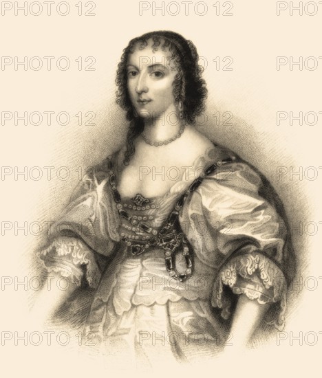 Henrietta oder Henriette Maria von Frankreich, 1609-1669, Königingemahlin von England, Schottland