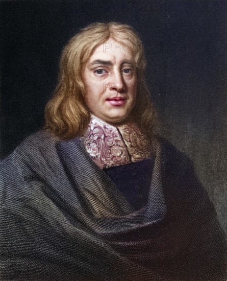 Thomas Sydenham 1624-1689, English physician. From the book Gallery of Portraits, published in