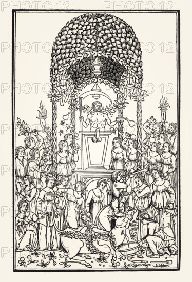 The Dream of Poliphilus, Illustration from Hypnerotomachia Poliphili by Francesco Colonna, 1499,