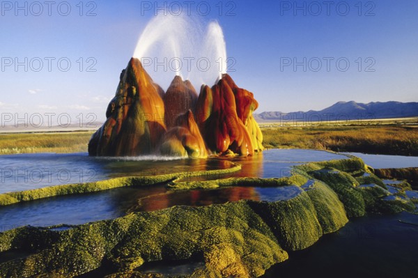 Fly Geyser in Nevada, USA