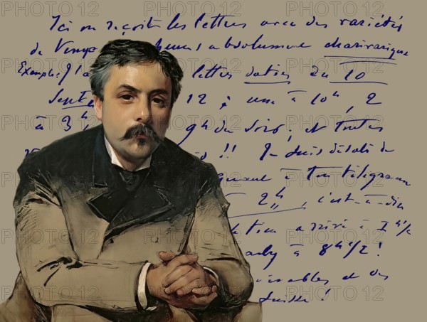 Portrait of Gabriel Fauré, 1845-1924, French composer, digitally edited according to a photograph