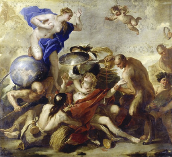 Luca Giordano (b. 18 October 1634, d. 3 January 1705), called Fa Presto, Italian painter and etcher
