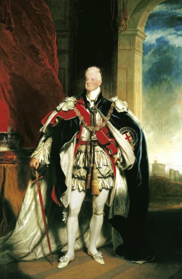 William IV (1765-1837), 1833, King of the United Kingdom (1830-1837) . Portrait of William in the