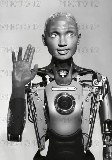 Humanoid robot for human-machine communication, artificial intelligence, AI, exhibition, history of