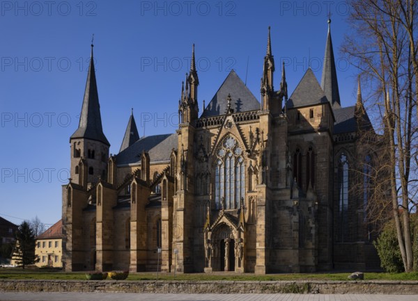 South Facade, Ritterstiftskirche, collegiate church St. Peter, Bad Wimpfen, Kraichgau,
