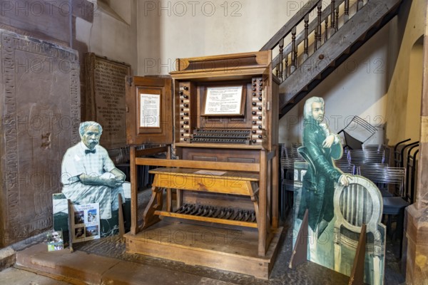 The Silbermann organ from 1741, on which Wolfgang Amadeus Mozart already played in 1778, in the